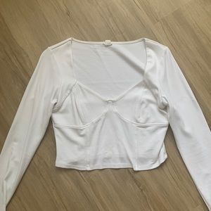 Corset style long sleeve shirt